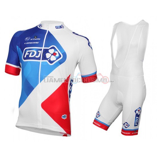 Abbigliamento Ciclismo FDJ 2016 bianco e rosso